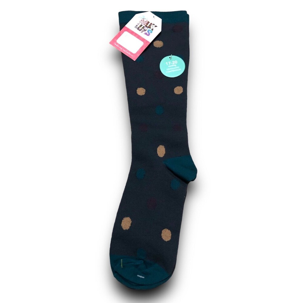 Muk Luks Compression Women's Gift Holiday Sock (17-20 mmHg) - L/XL (8.5-11)